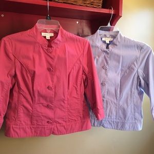 Pair of Coldwater Creek Cropped Jackets